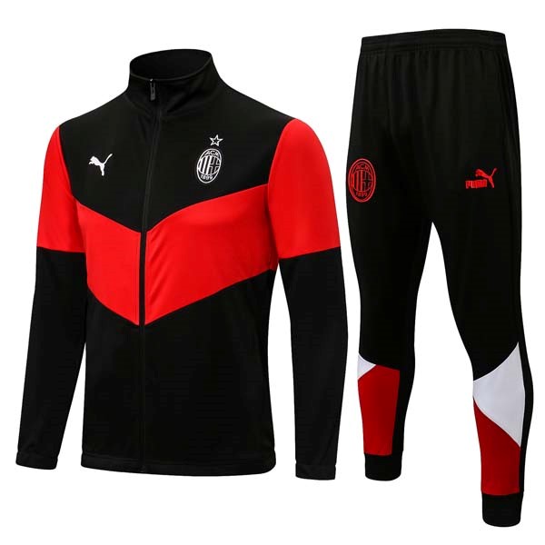 Chandal AC Milan 2022 Negro Rojo